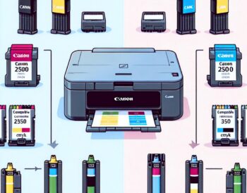 Porównanie tuszów Canon 2500 CMYK: zamienniki versus oryginalne